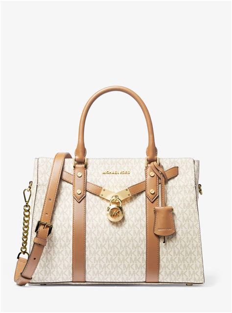 michael michael kors hamilton logo satchel|Michael Kors nouveau Hamilton large.